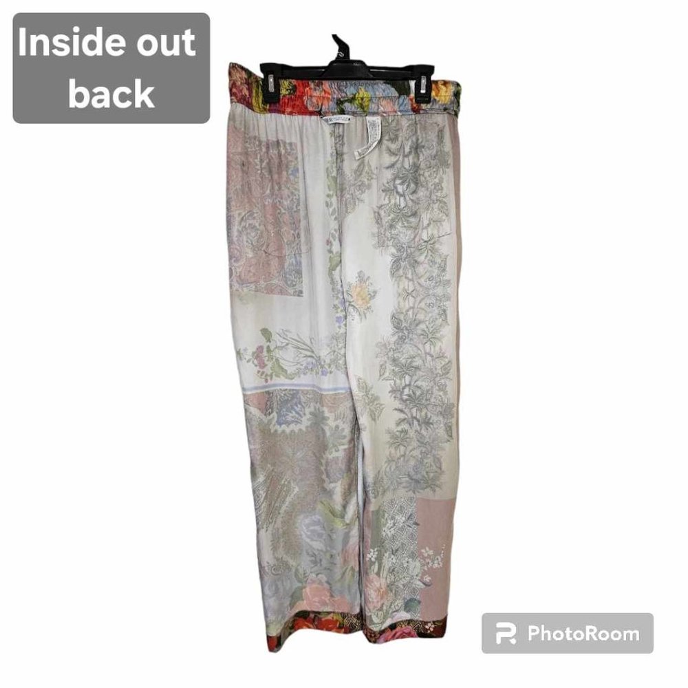 Zara Multicolored Patchwork Printed Pants/Trouser… - image 4